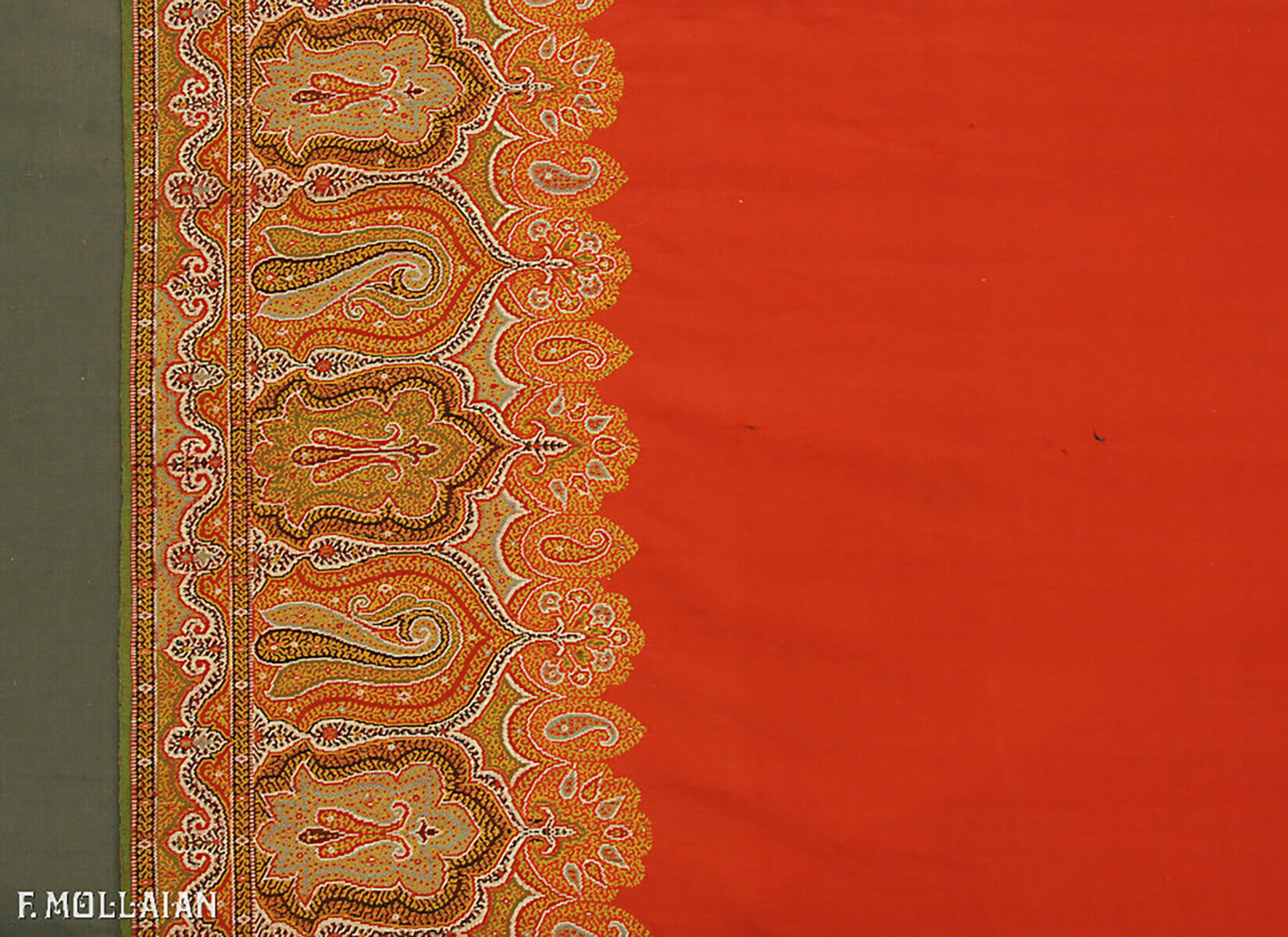 A large Antique Indian Kashmir Textile n°:86080000